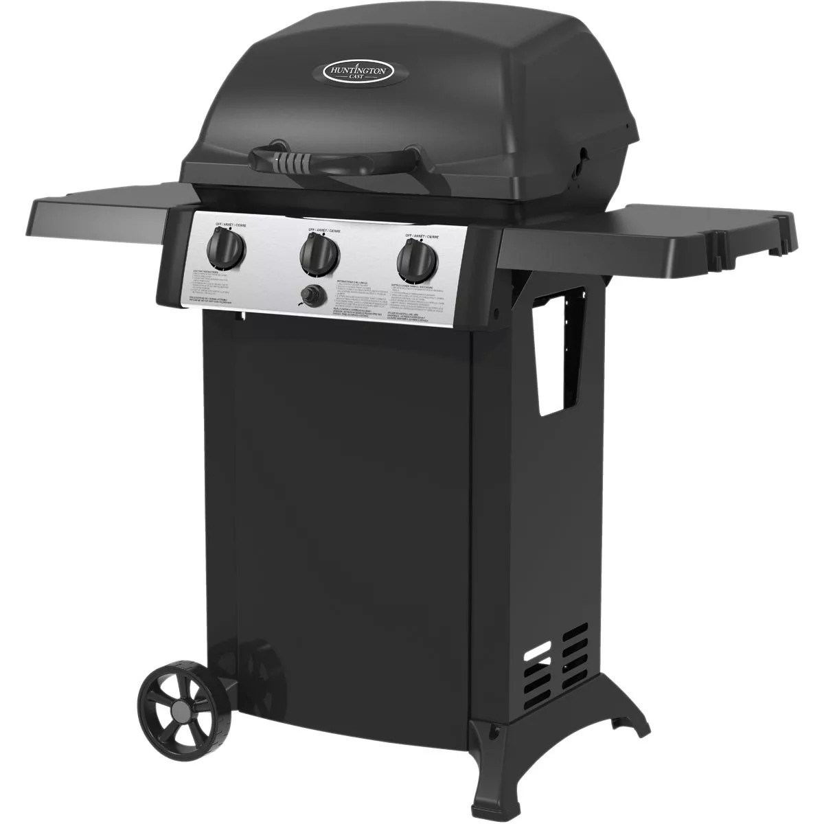 Huntington 3-Burner Black 24,000 BTU LP Gas Grill - photo 4