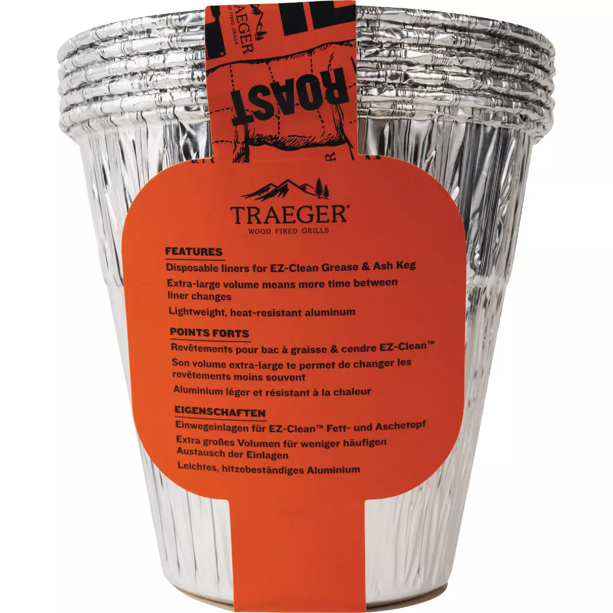 Traeger EZ-Clean Grease & Ash Keg Liner (5-Pack) - photo 2