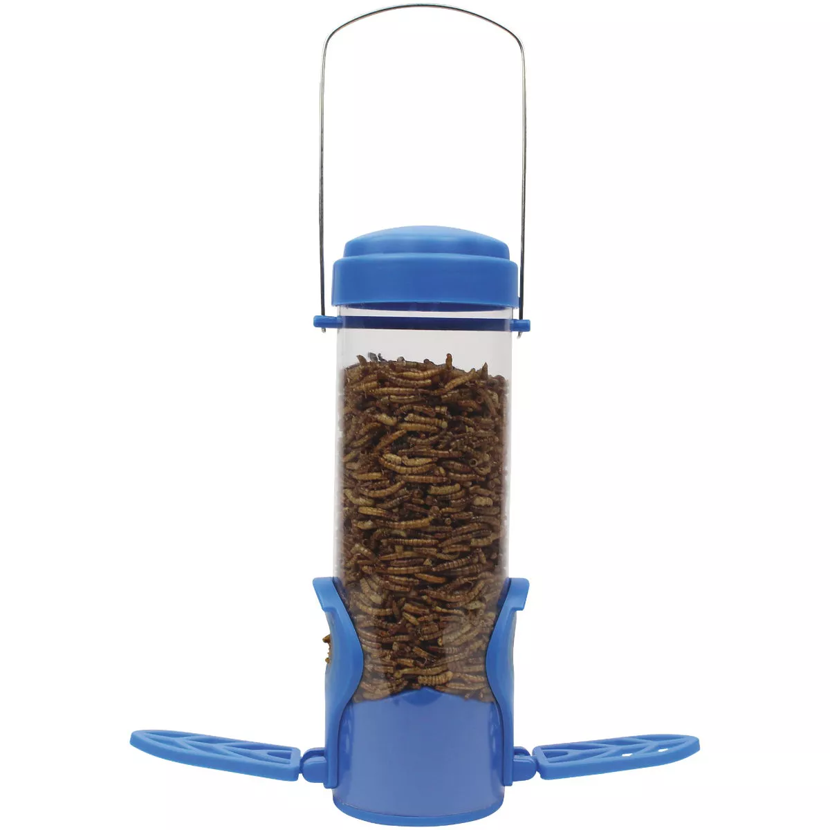 Perky-Pet 3.5 Oz. Capacity Dried Mealworm Bird Feeder with Flexports - photo 5