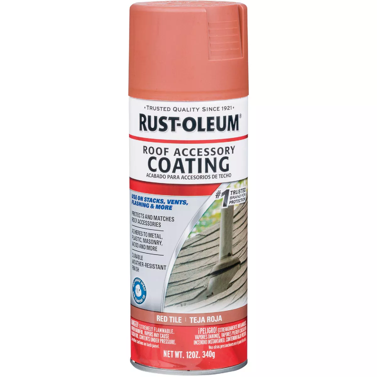 Rust-Oleum Roof Accessory Red Tile Satin 12 Oz. Spray Paint