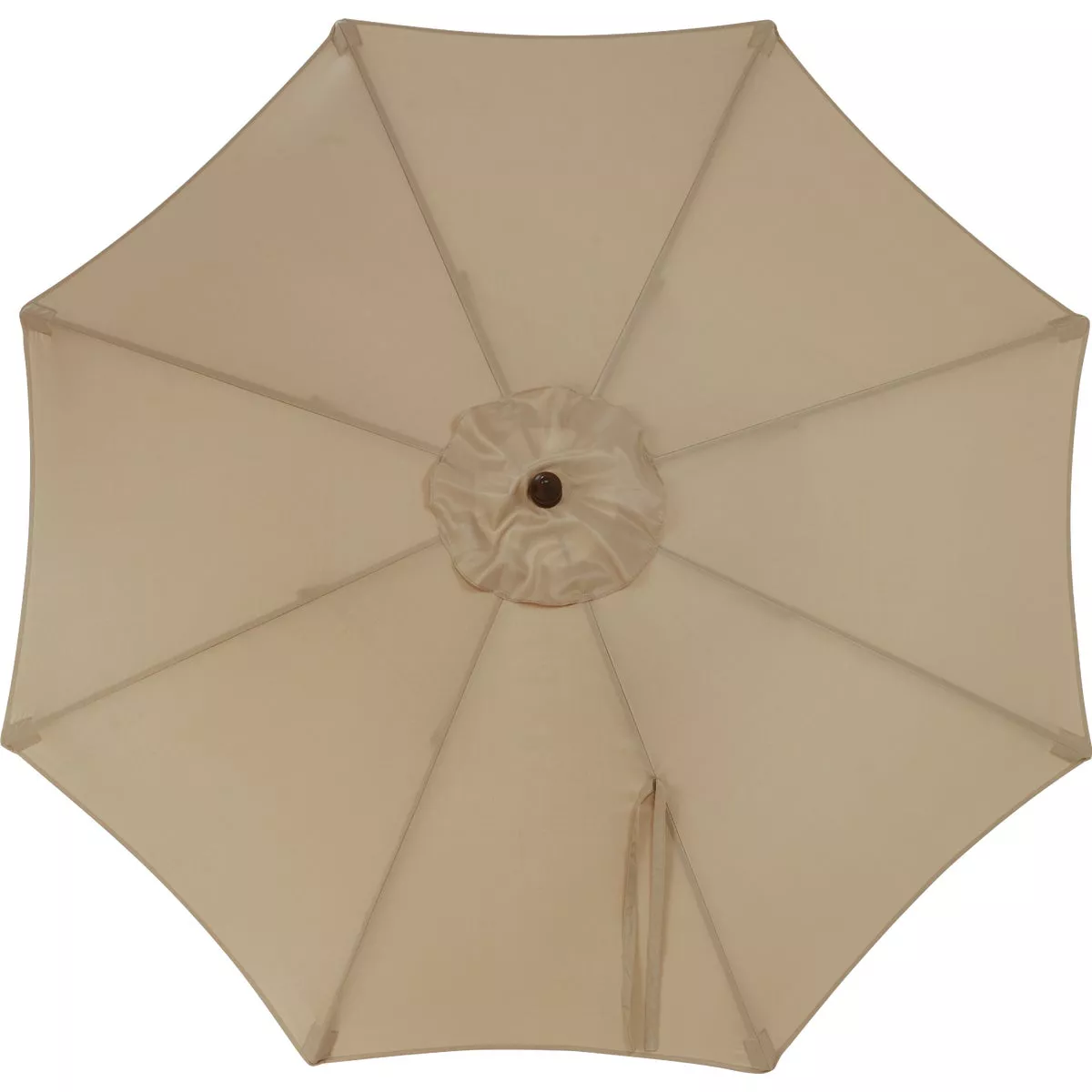 Outdoor Expressions 7.5 Ft. Pulley Tan Market Patio Umbrella with Chrome Plated Hardware - photo 3