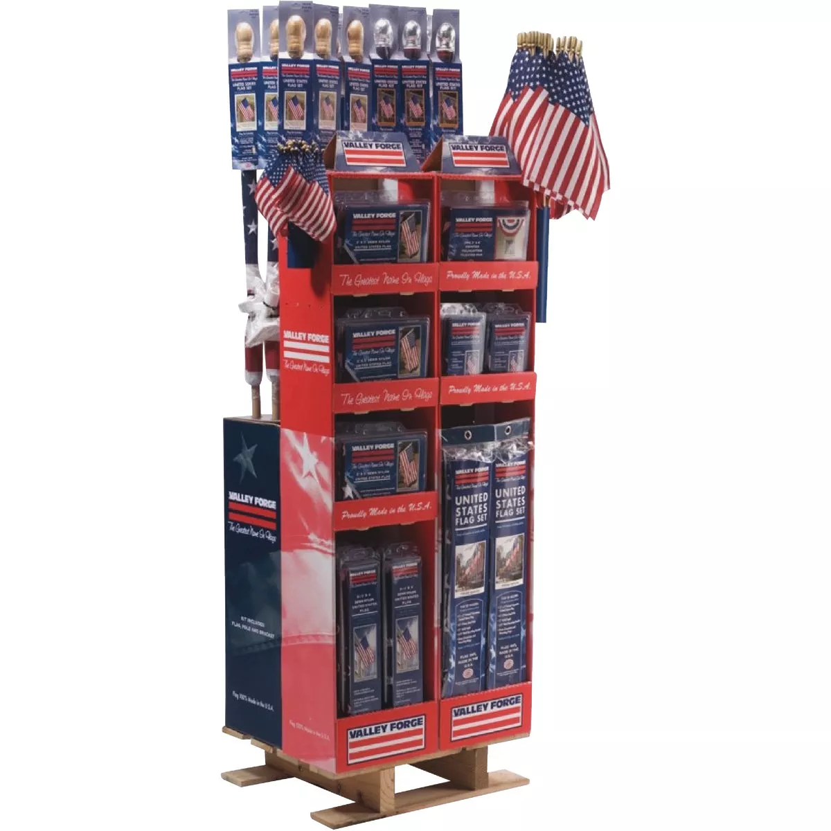 Valley Forge Multi-Product Patriotic Quarter Pallet American Flag ...
