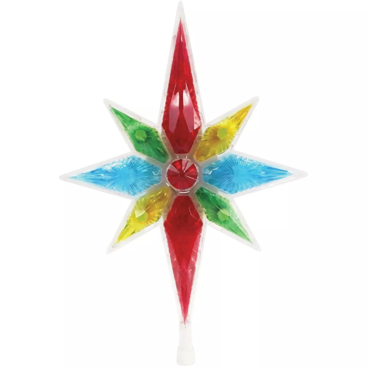 Alpine Multi-Color LED 14 In. Star Christmas Tree Topper