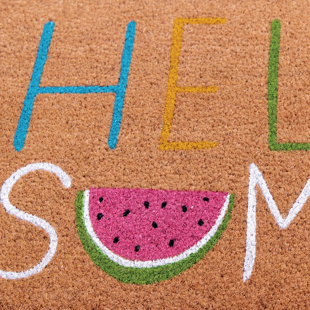 Natco Home 18 In. x 30 In. Coir Outdoor Doormat, Hello Summer - photo 2