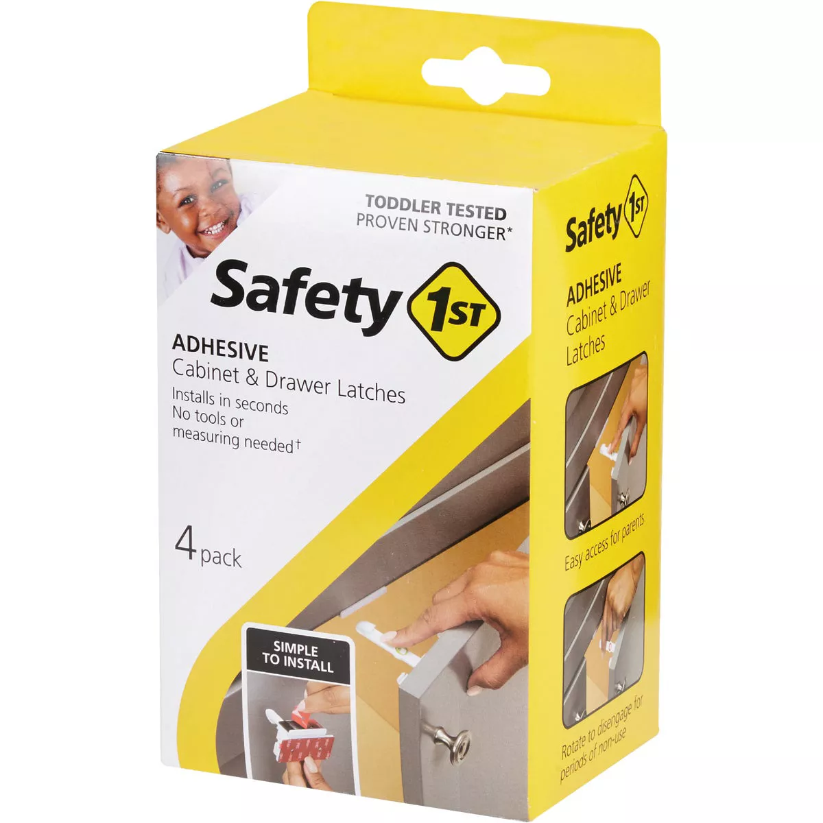 Safety 1st Adhesive Cabinet & Drawer Lock & Latch (4-Pack) - photo 2