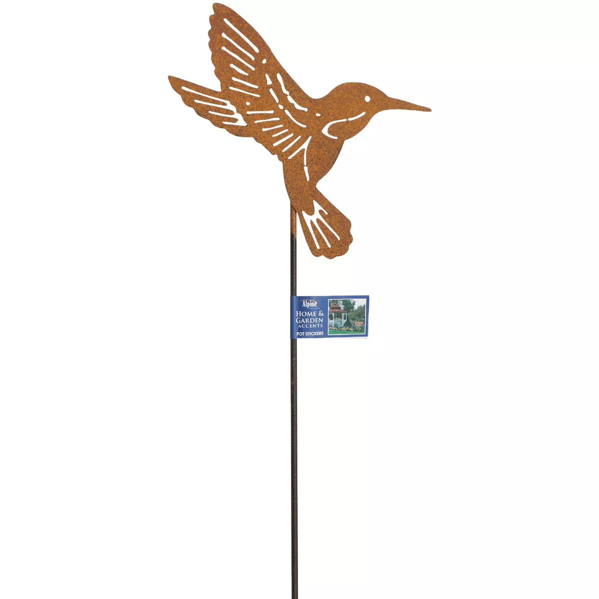 Alpine 15 In. H. Rustic Metal Insect & Hummingbird Pot Stake - photo 4