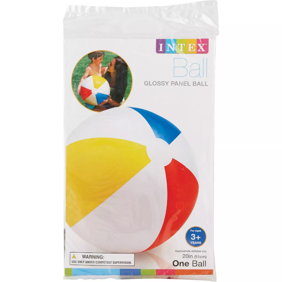 Intex 20 In. Glossy Colored Panel Beach Ball - photo 2