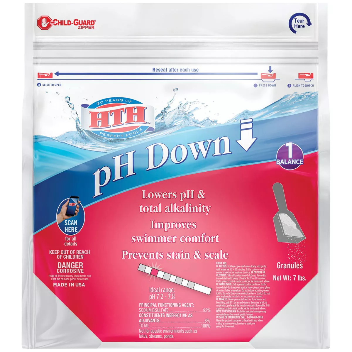 HTH 7 Lb. pH Decreaser Balancer Granule