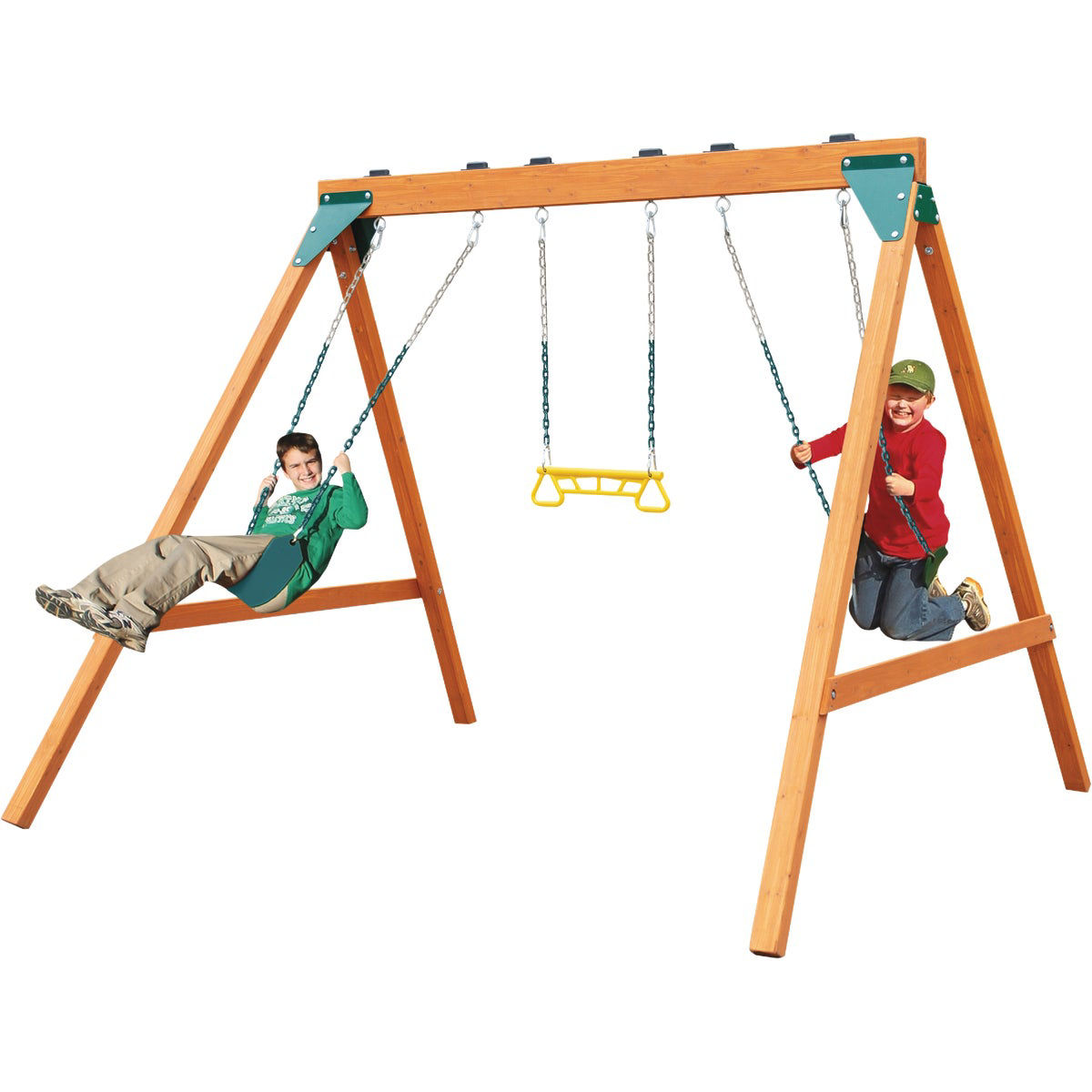 Wooden swing deals set kits