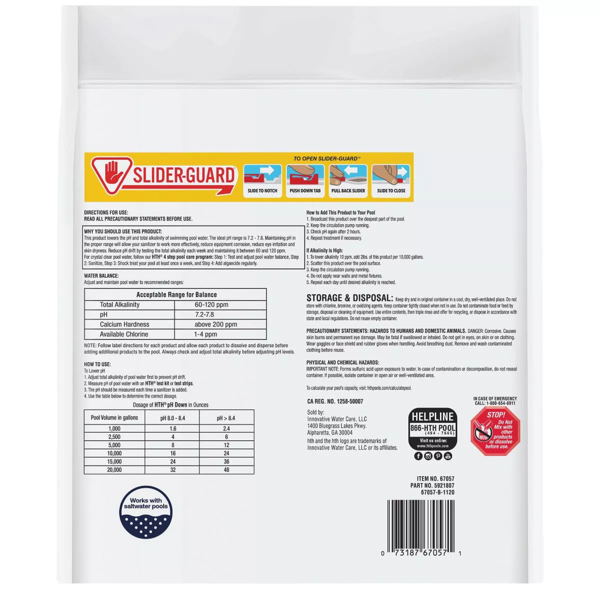 HTH Pool Care pH Down 5 Lb. pH Decreaser Granule - photo 2