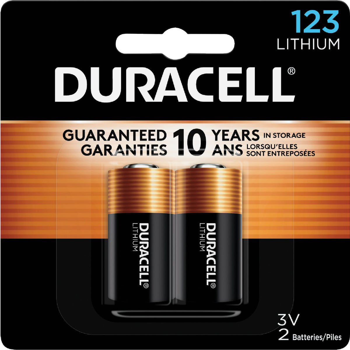 6 piles au lithium DURACELL CR123 3 volts