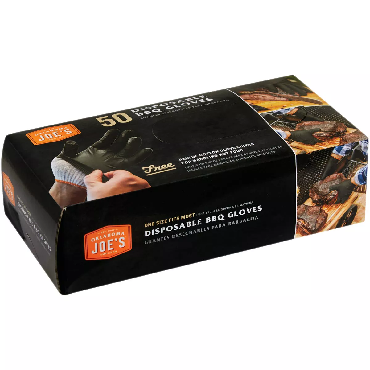 Oklahoma Joe's One Size Black Disposable BBQ Gloves (50-Pack) - photo 2