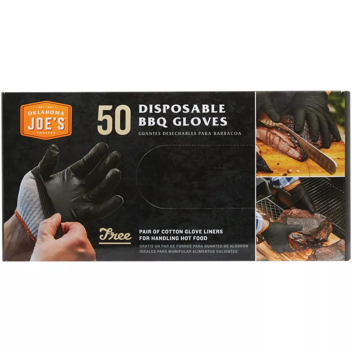 Oklahoma Joe's One Size Black Disposable BBQ Gloves (50-Pack) - photo 3