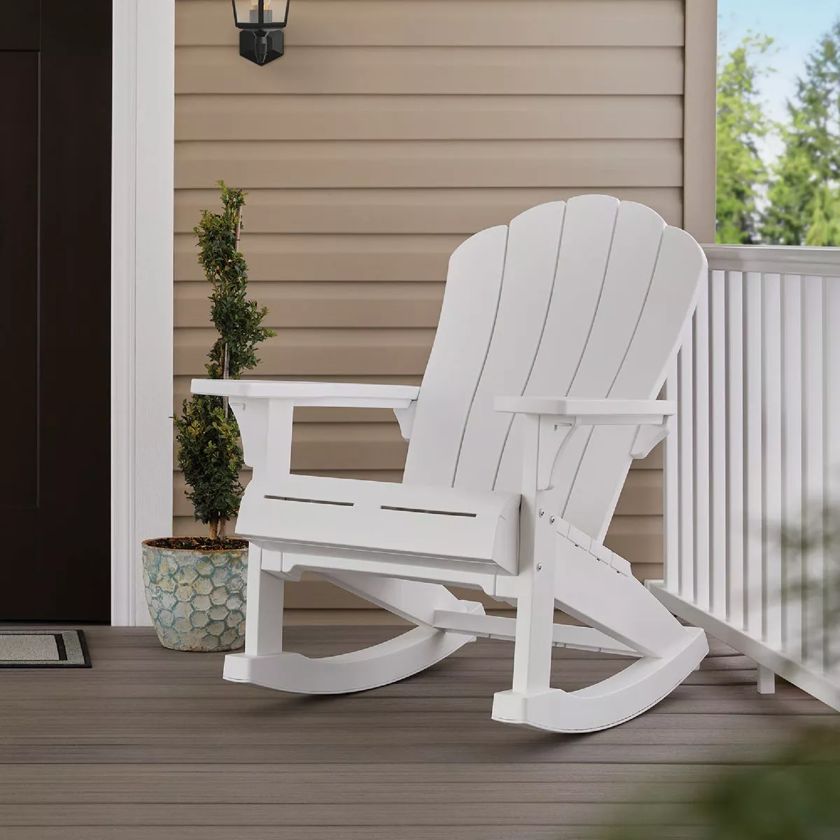 Adams Keter Everest White Resin Rocker - photo 2