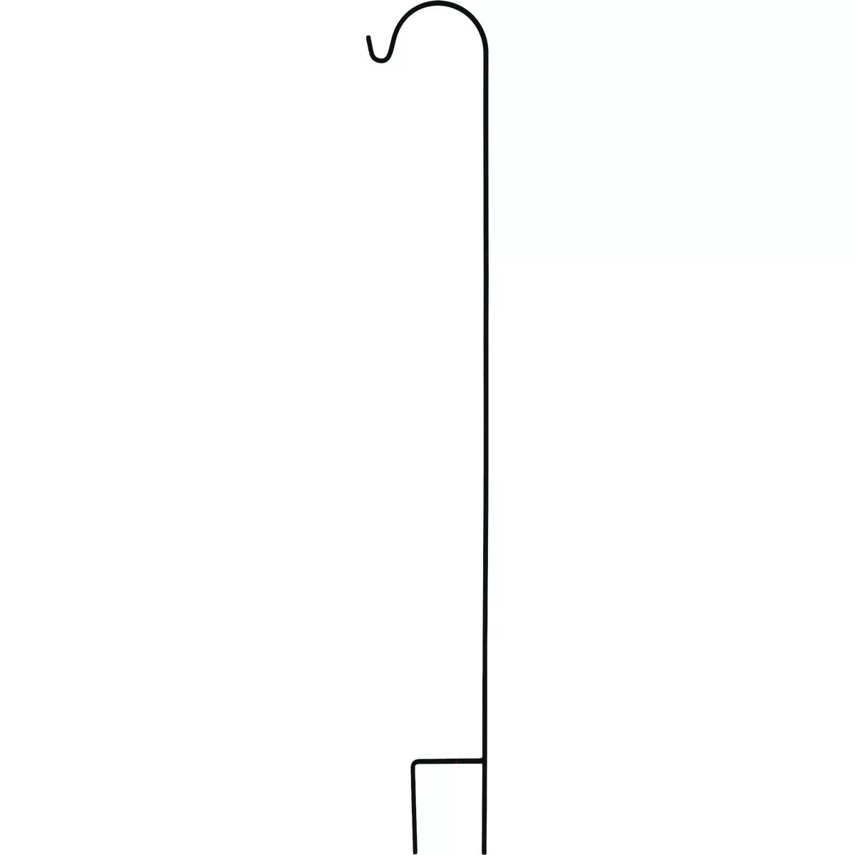 UrbanGarden 90 In. Matte Black Square Steel Shepherd Hook