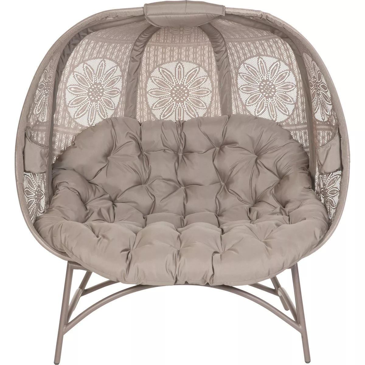 Flowerhouse Cozy Pumpkin 45 In. W. x 56 In. H. x 25 In. D. Sand Loveseat