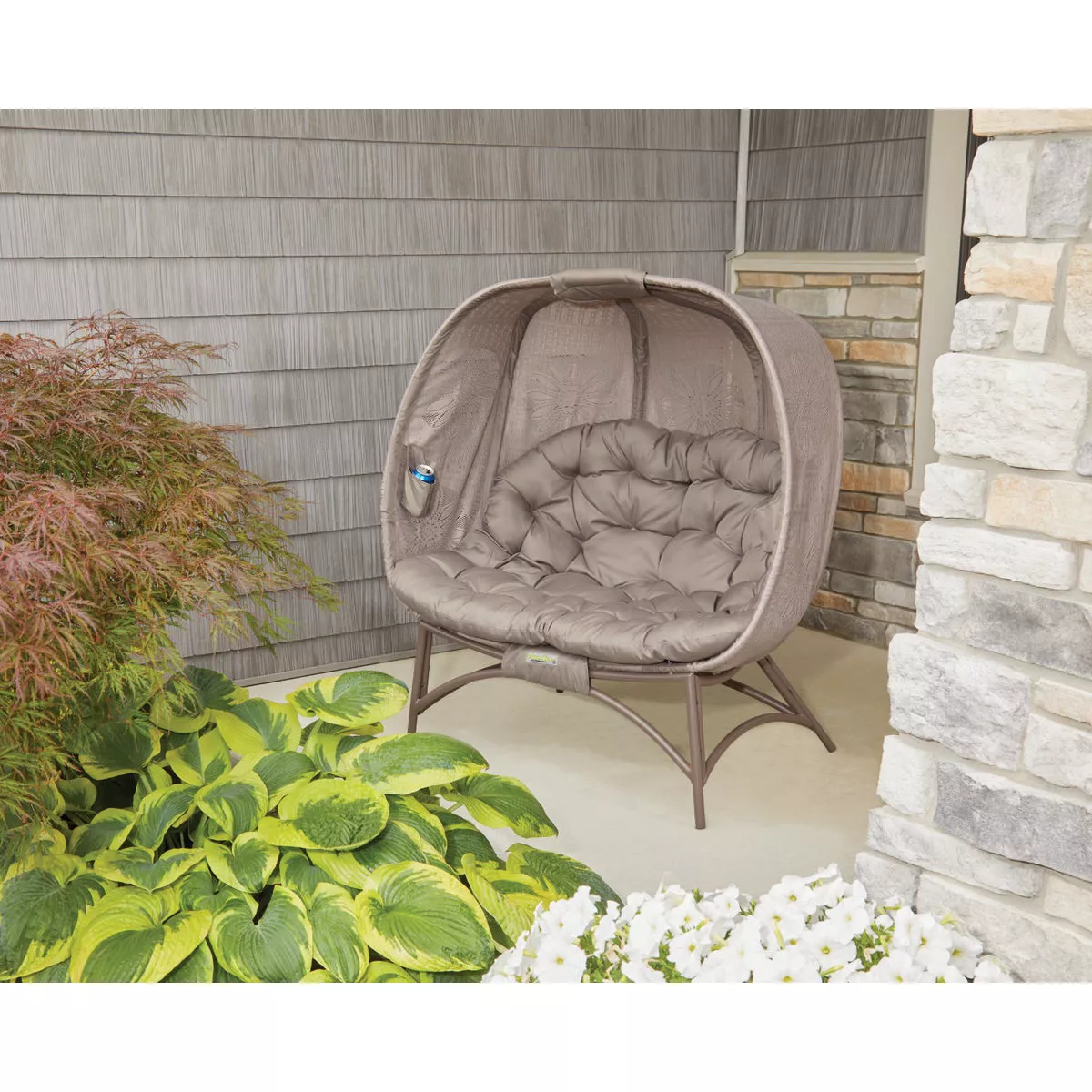 Flowerhouse Cozy Pumpkin 45 In. W. x 56 In. H. x 25 In. D. Sand Loveseat - photo 3