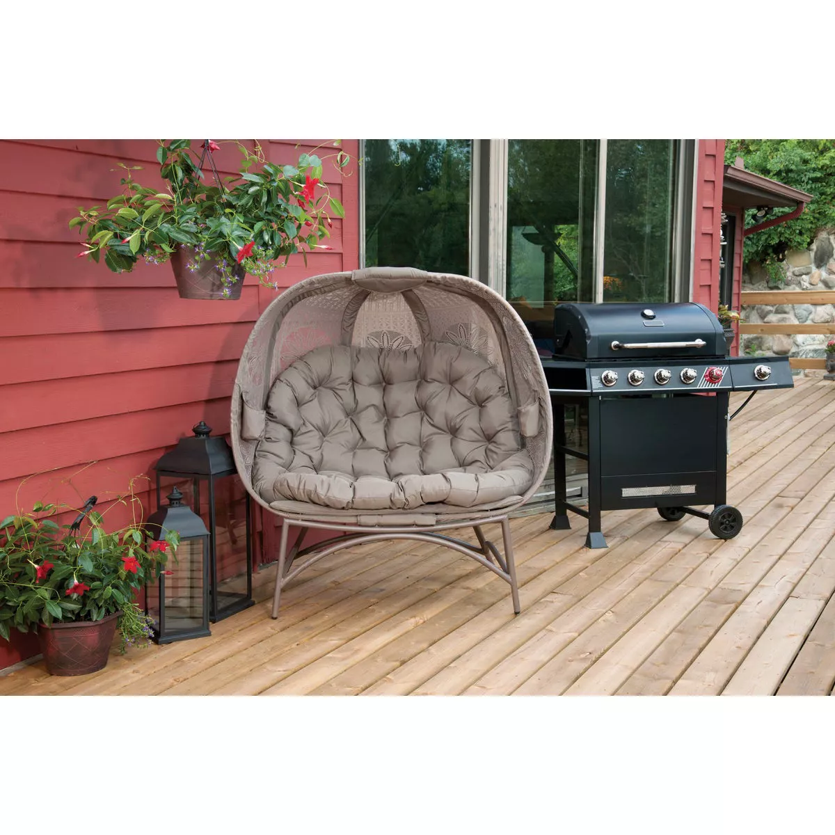 Flowerhouse Cozy Pumpkin 45 In. W. x 56 In. H. x 25 In. D. Sand Loveseat - photo 8