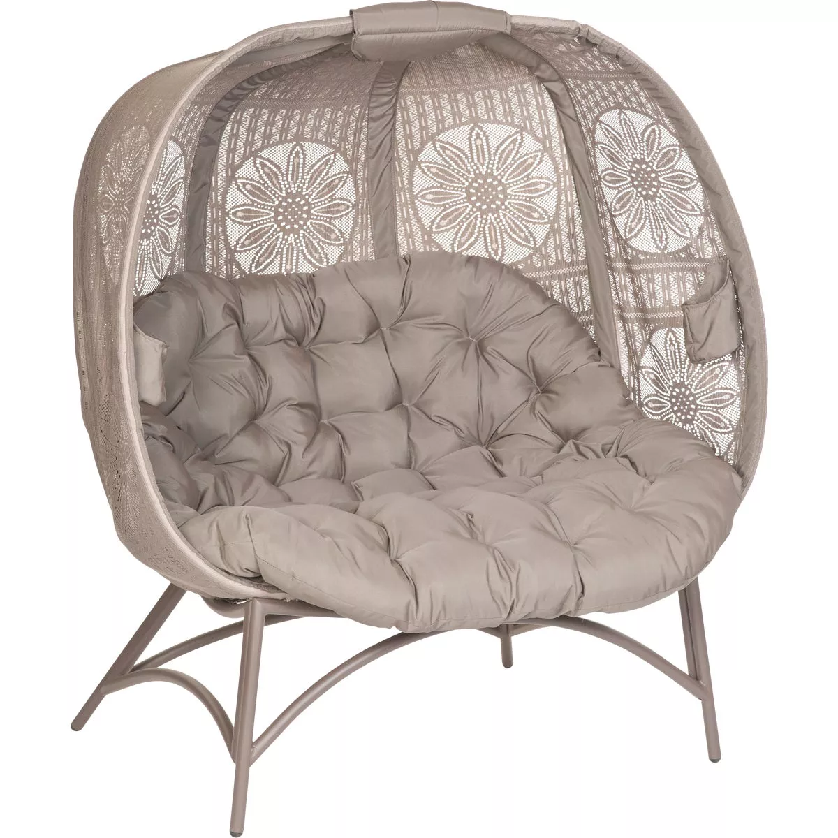 Flowerhouse Cozy Pumpkin 45 In. W. x 56 In. H. x 25 In. D. Sand Loveseat - photo 13