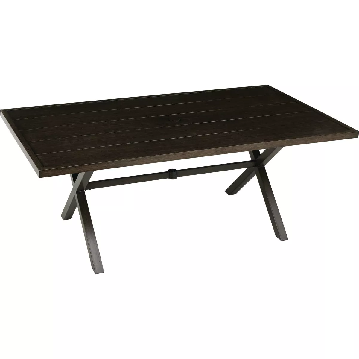 Outdoor Expressions 5-Piece Woodgrain Patio Dining Set with PFAS-Free Fabric - photo 6
