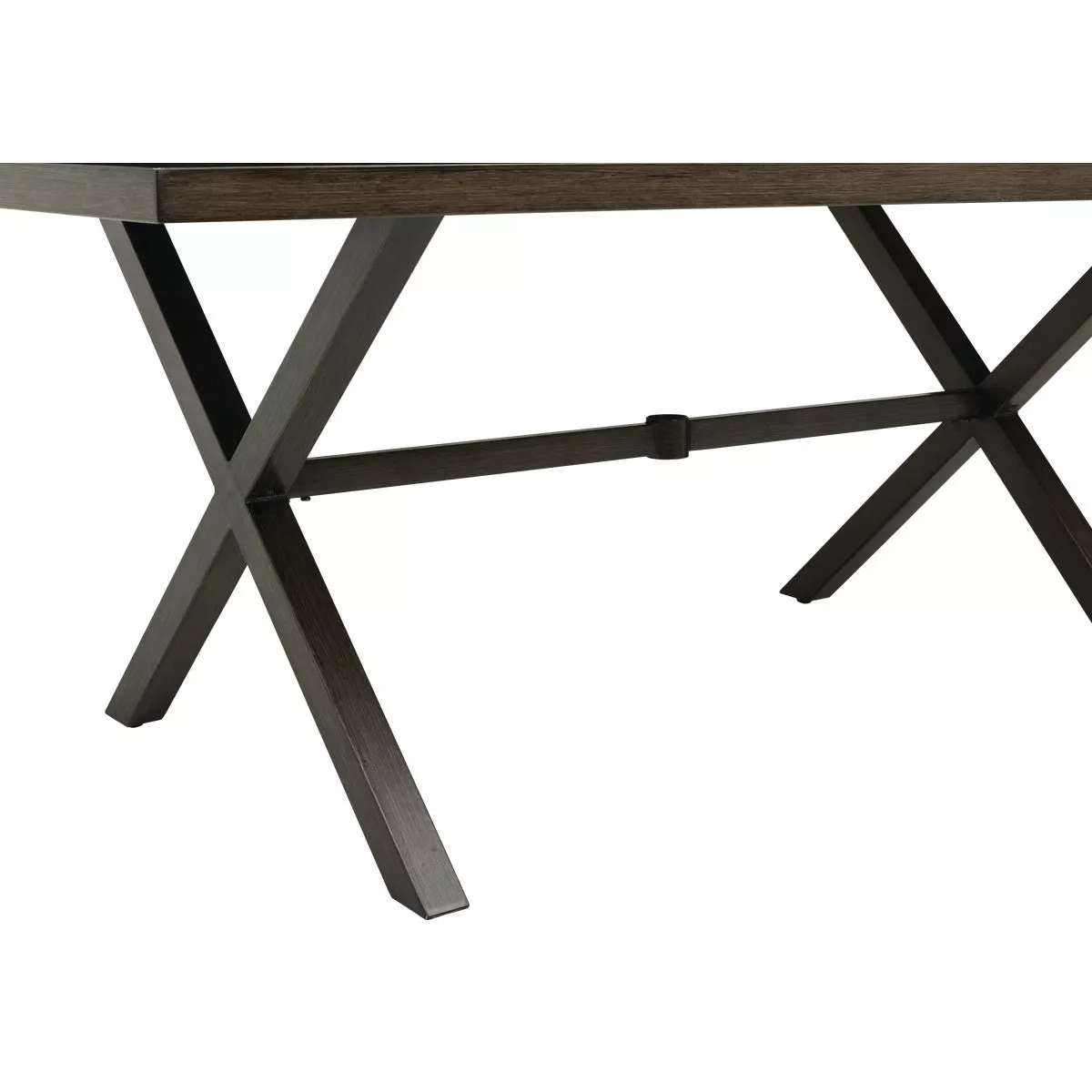 Outdoor Expressions 5-Piece Woodgrain Patio Dining Set with PFAS-Free Fabric - photo 8