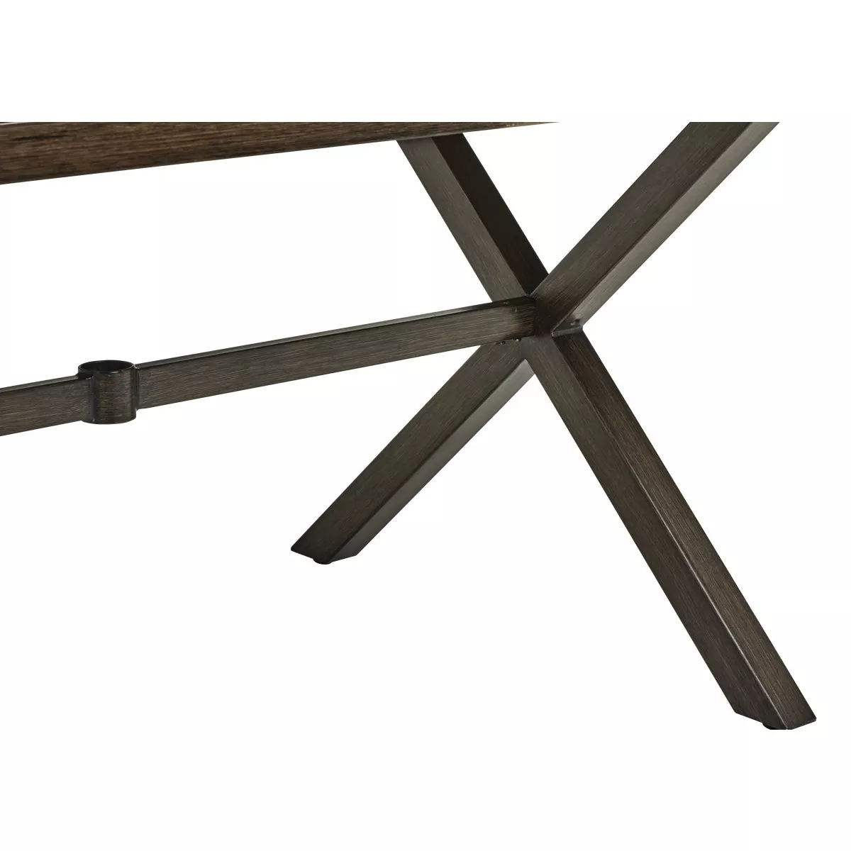 Outdoor Expressions 5-Piece Woodgrain Patio Dining Set with PFAS-Free Fabric - photo 9