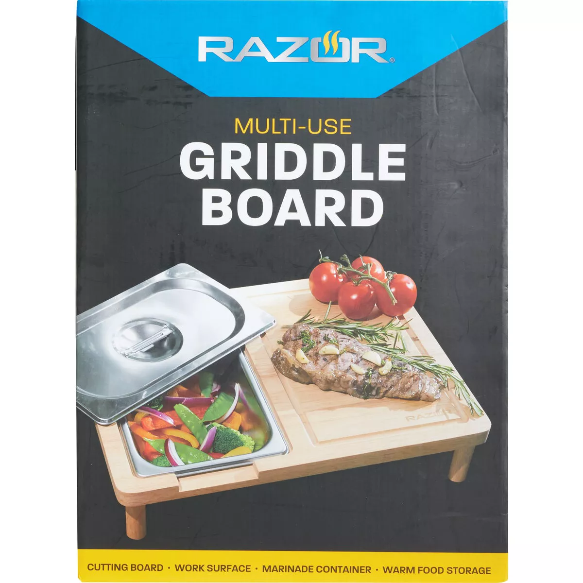 Mr. Bar-B-Q Razor 11.81 In. W. x 15.75 In. L. Wood Cutting Board - photo 2