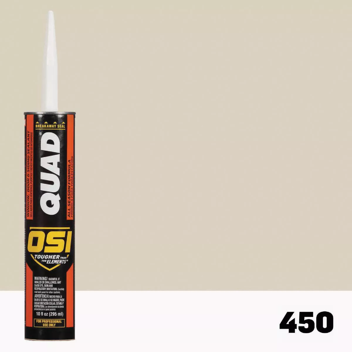OSI Quad 10 Oz. Window, Door & Siding Sealant, Beige 450