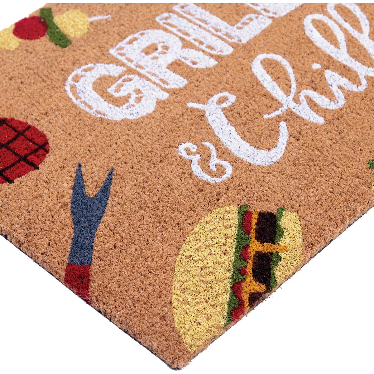 Natco Home 18 In. x 30 In. Coir Outdoor Doormat, Grillin' & Chillin' - photo 2