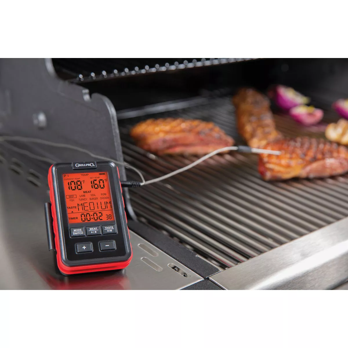 GrillPro Leave-In Probe Side Table Thermometer - photo 2