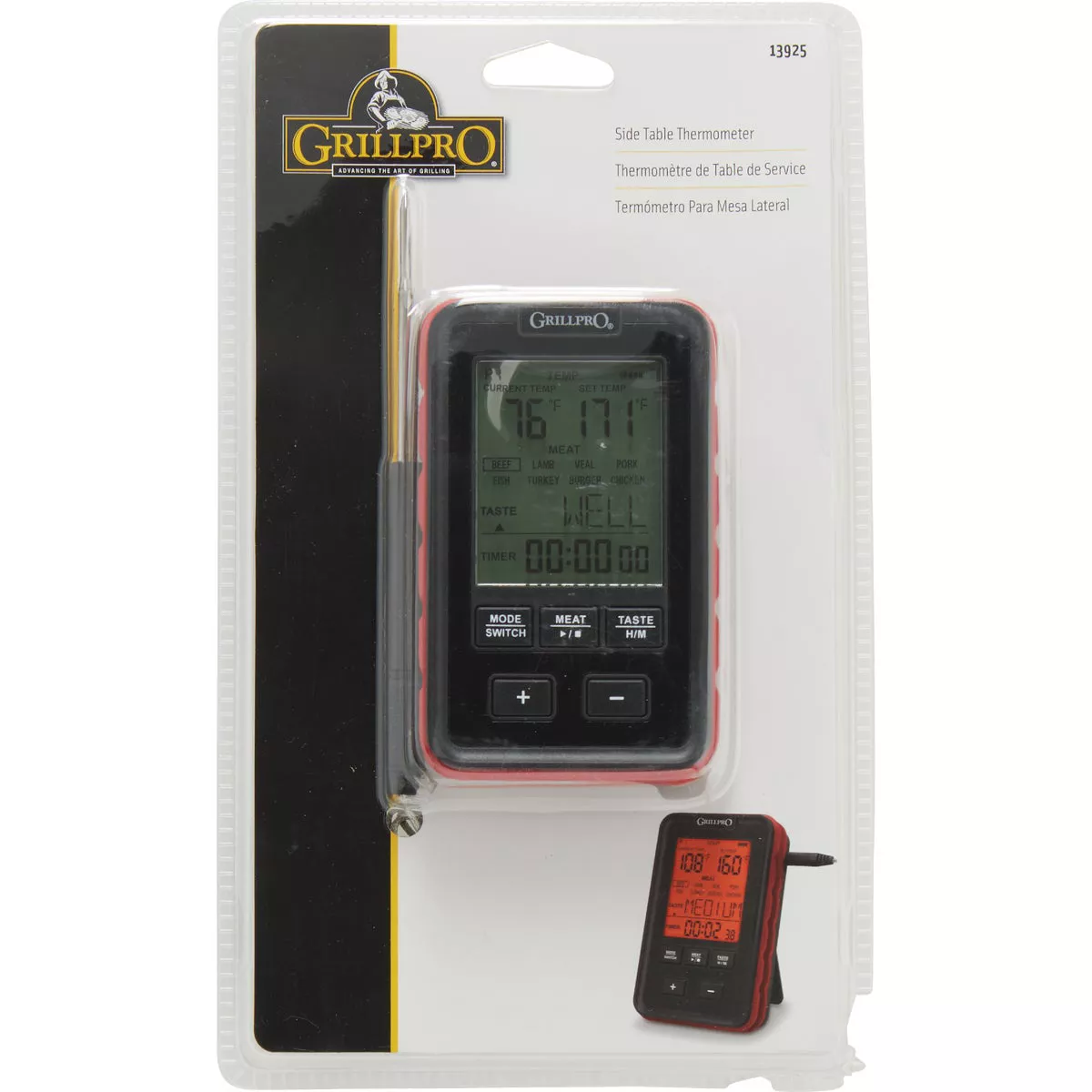 GrillPro Leave-In Probe Side Table Thermometer - photo 5