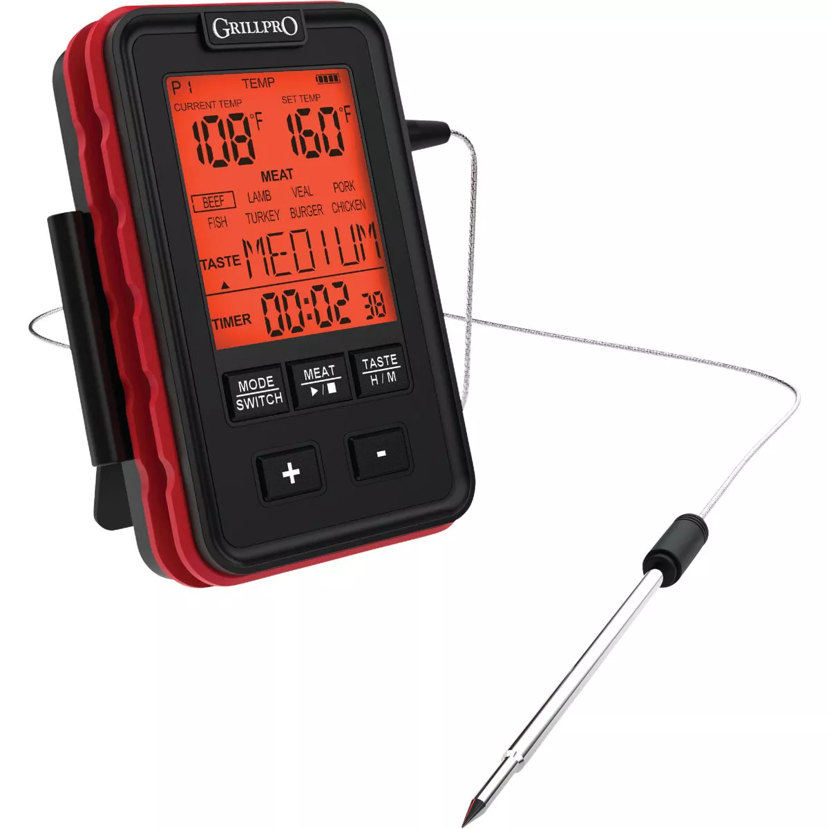 GrillPro Leave-In Probe Side Table Thermometer - photo 4