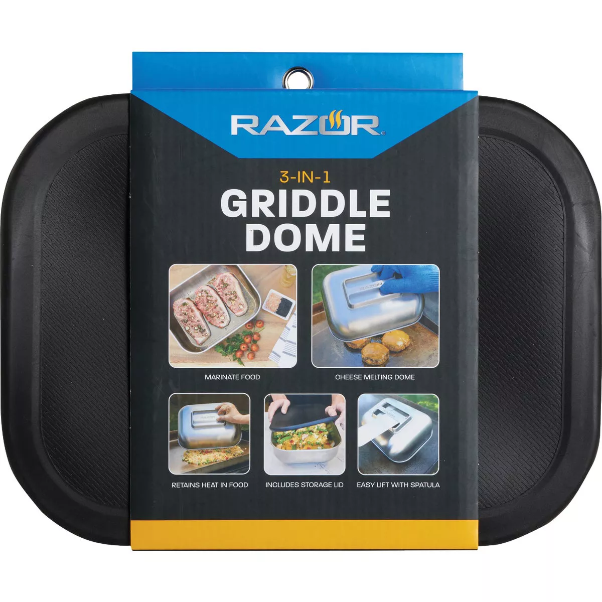 Mr. Bar-B-Q Razor 11.496 In. W. x 3.9 In. L. 3-In-1 Griddle Dome - photo 2
