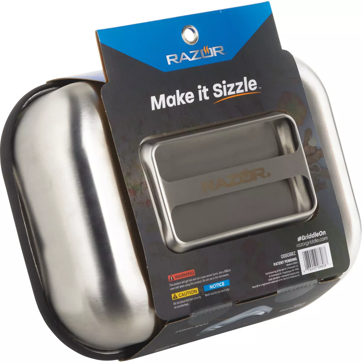 Mr. Bar-B-Q Razor 11.496 In. W. x 3.9 In. L. 3-In-1 Griddle Dome - photo 4