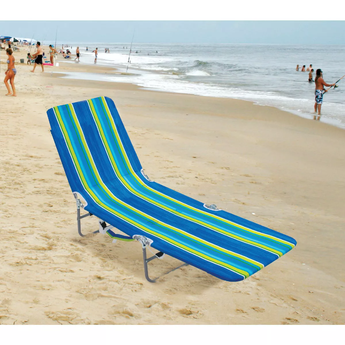 Rio Brands Beach Multiple-Position Steel Folding Backpack Lounger