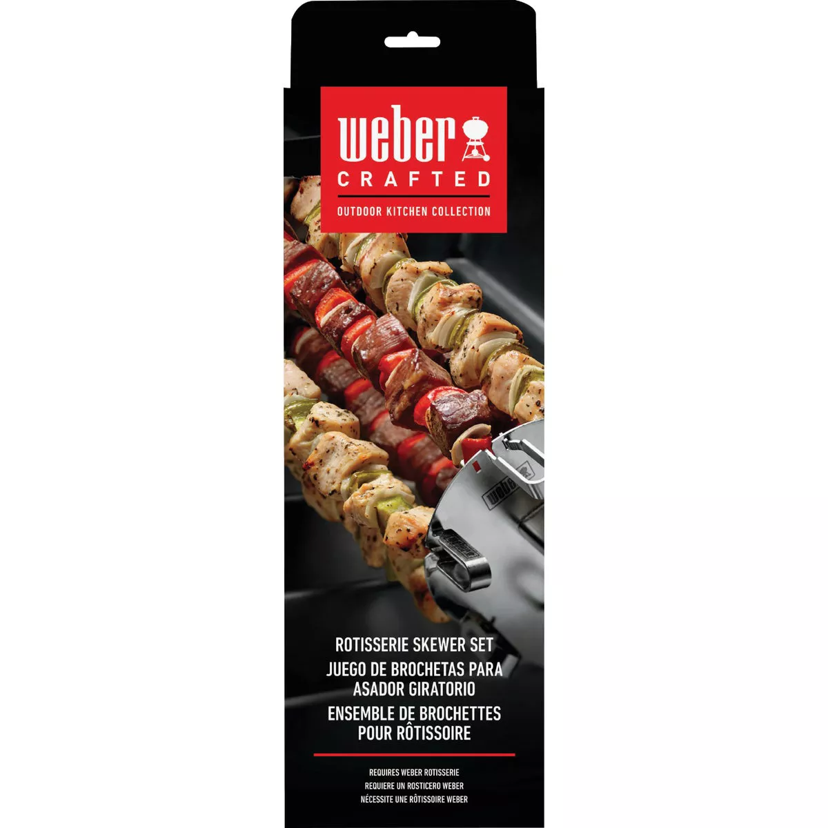 Weber 16 In. Stainless Steel Rotisserie Skewer Set - photo 2