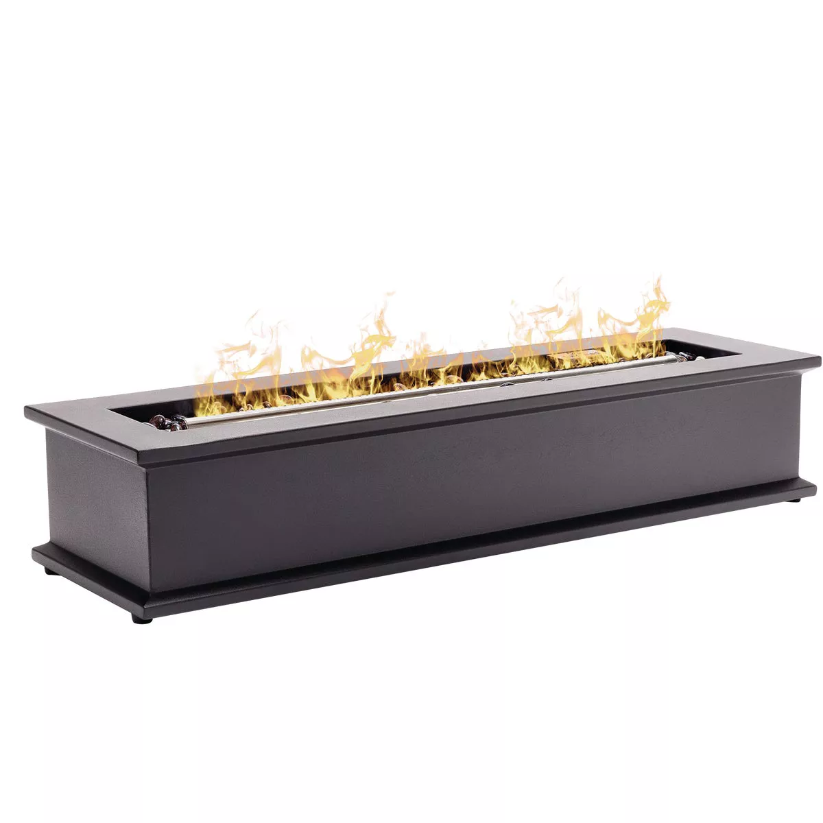 Ukiah Loom X 28 In. Black Rectangle Tabletop Gas Fire Pit - photo 4
