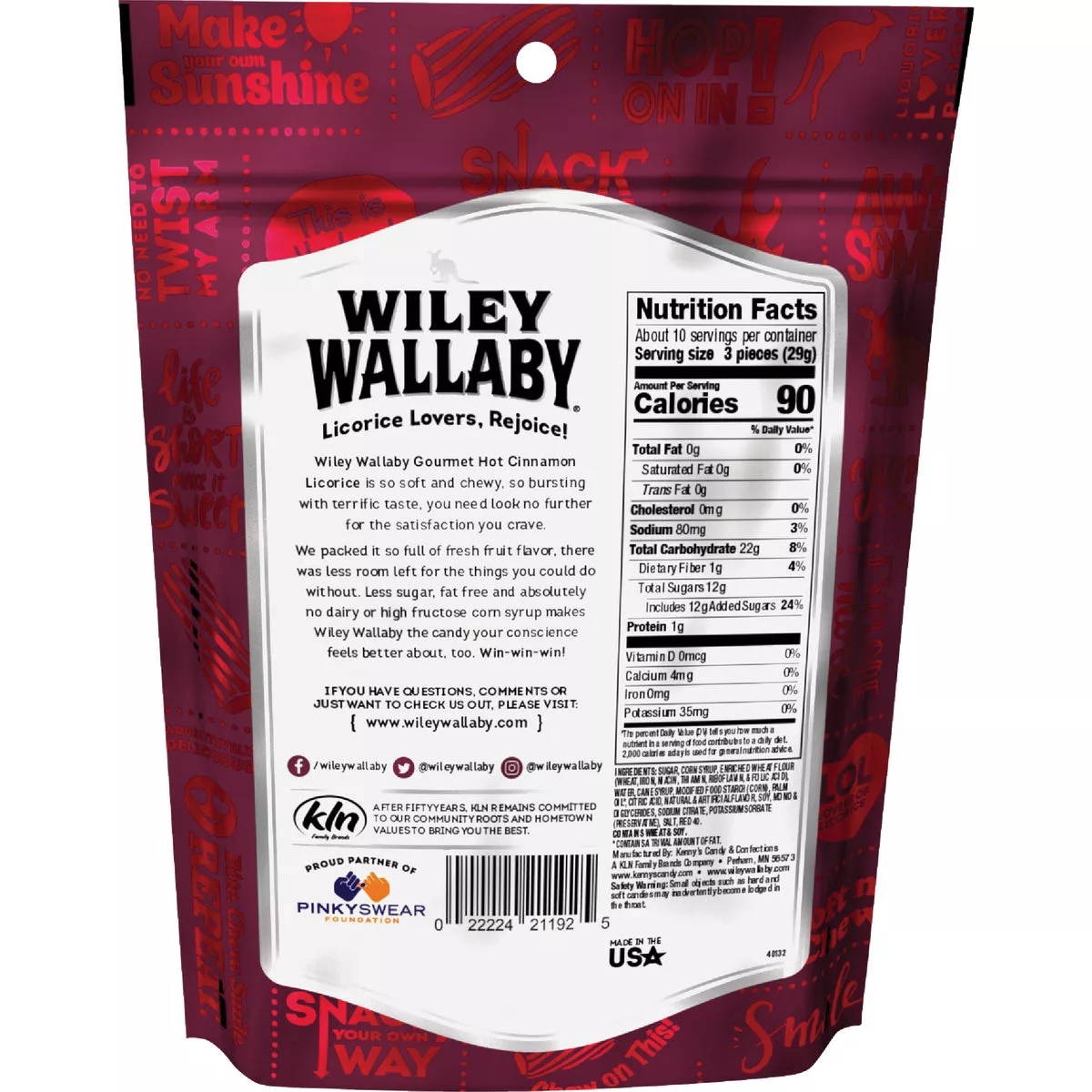 Wiley Wallaby Hot Cinnamon Licorice 10 Oz. Candy - photo 2