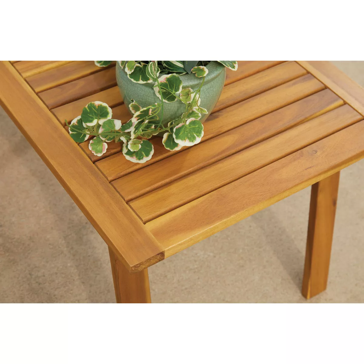 Outdoor Expressions Sutton 4-Piece Acacia Wood Chat Set - photo 3