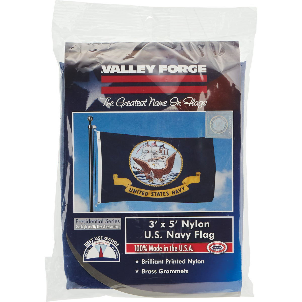 Valley Forge Flag 1,5 X 2,4 M Large Nylon Con Bandiera - Foto 10