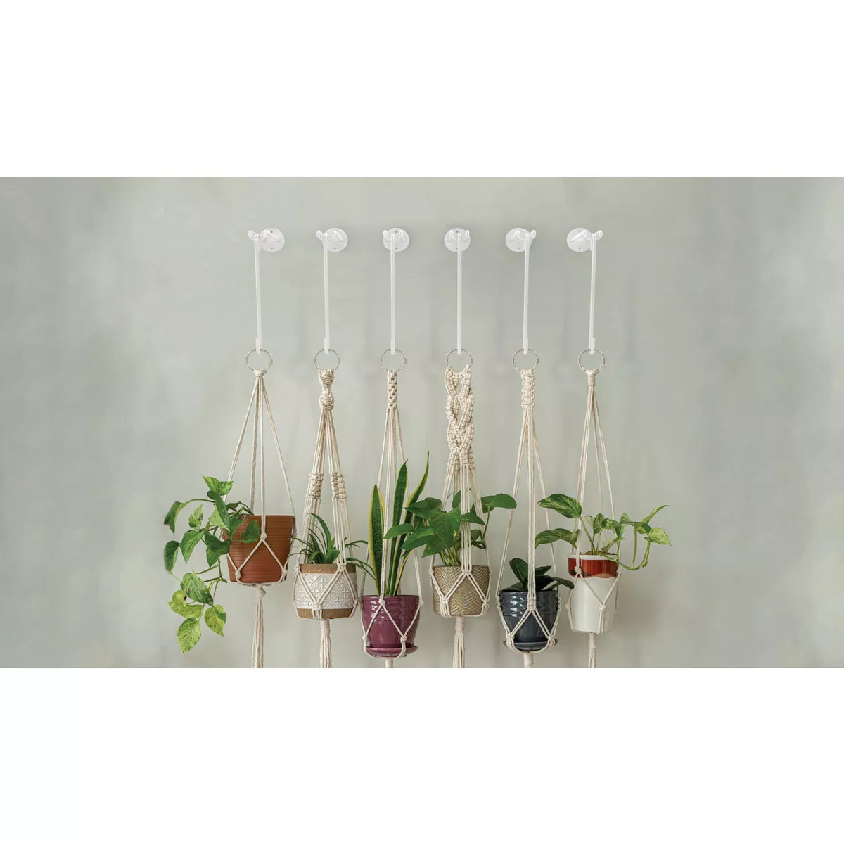 National Hardware 8 In. White Steel Modern Large S-Hook Plant Hanger - photo 2
