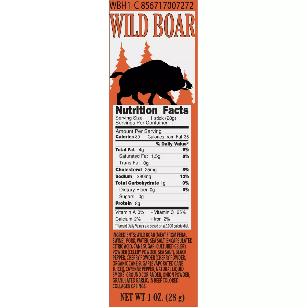 Pearson Ranch Jerky 1 Oz. Wild Boar Snack Sticks Jerky Display (24 Sticks) - photo 4