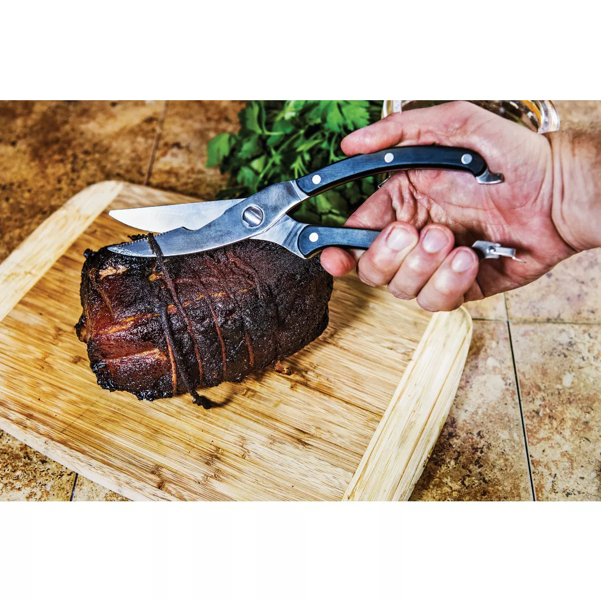 Oklahoma Joe's Blacksmith 9.8 In. Stainless Steel Meat Shears - photo 3
