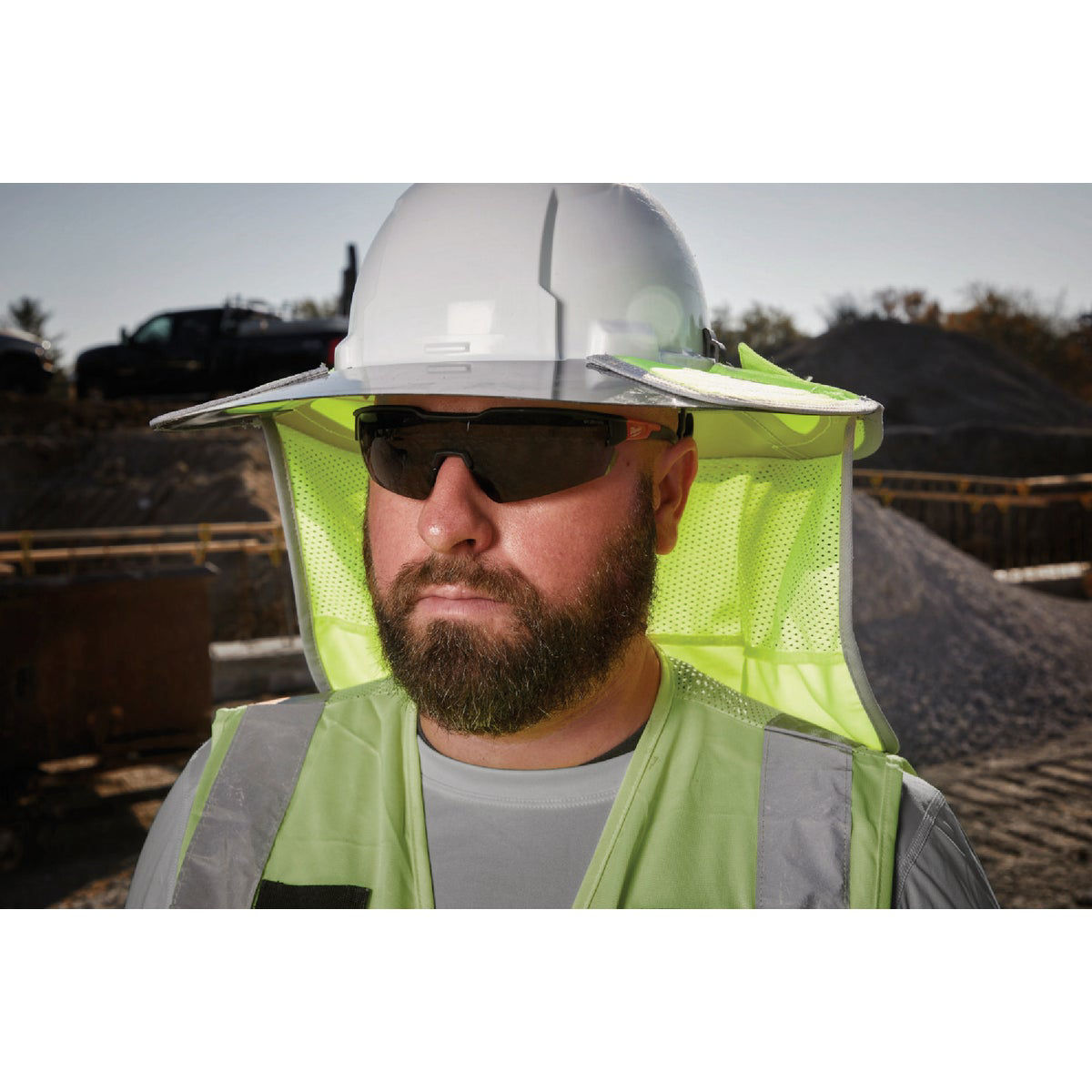 Hard Hat Hi-Vis Sunshade