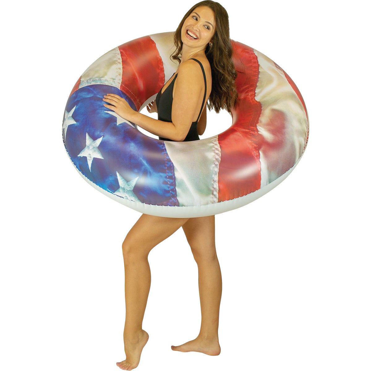 PoolCandy Stars & Stripes Ride-On Tube Pool Float | Do it Best