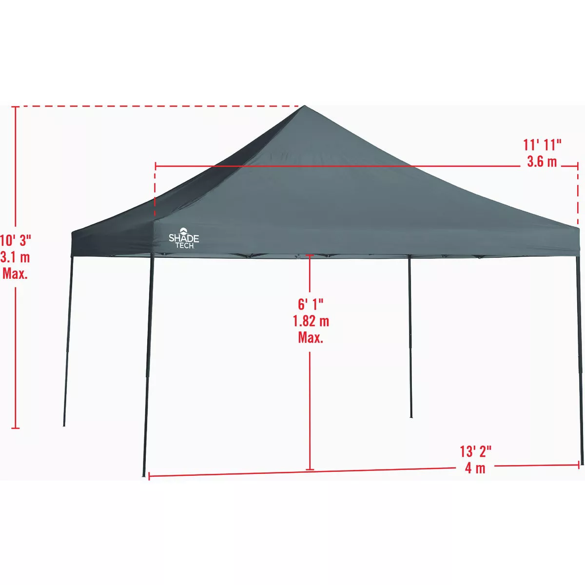 ShelterLogic Shade Tech 12 Ft. x 12 Ft. PFAs Free Fabric Pop-Up Canopy - photo 3