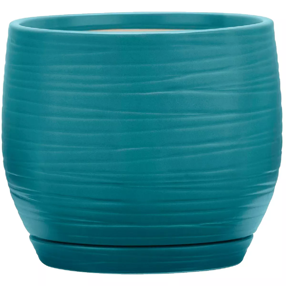 Southern Patio Jasper 6 In. Ceramic Teal Planter