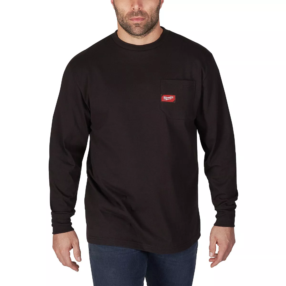 Milwaukee 3XL Black Long Sleeve Unisex Heavy-Duty Pocket Shirt