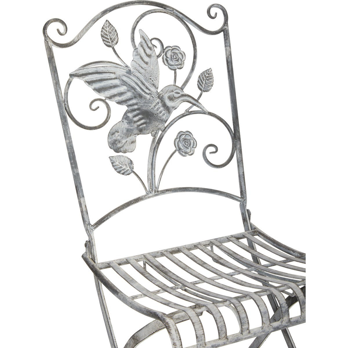 Alpine 3Piece Hummingbird Foldable Floral Bistro Set Do it Best