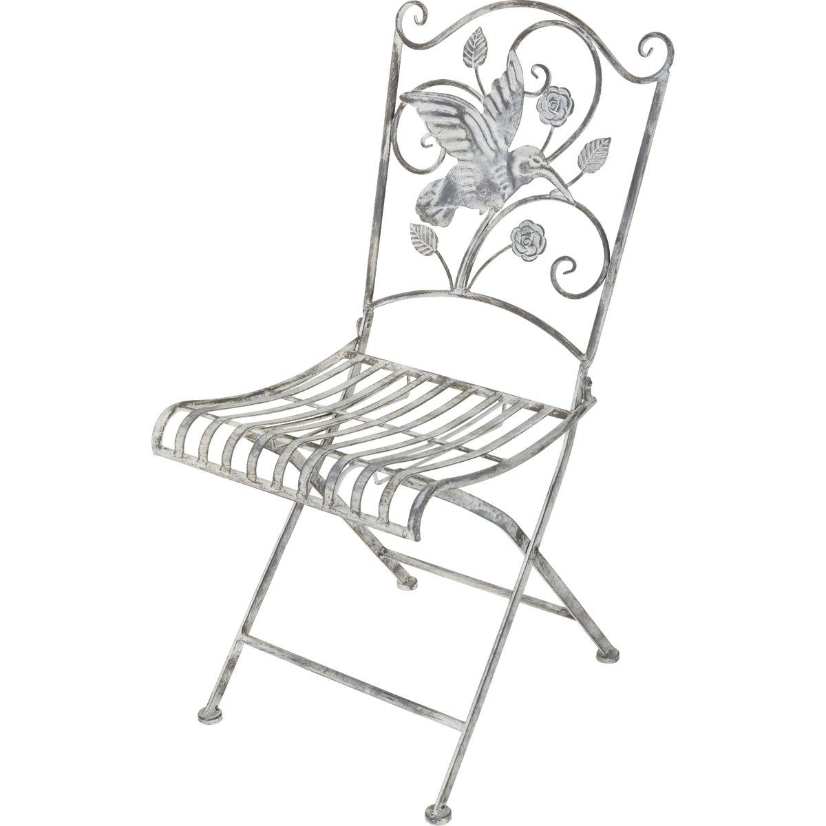 Alpine 3Piece Hummingbird Foldable Floral Bistro Set Do it Best
